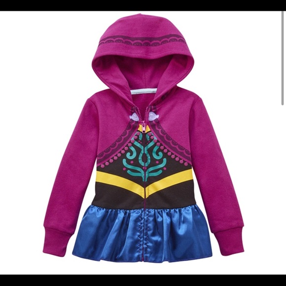 Disney Other - Disney Frozen Anna Hooded Zip-up